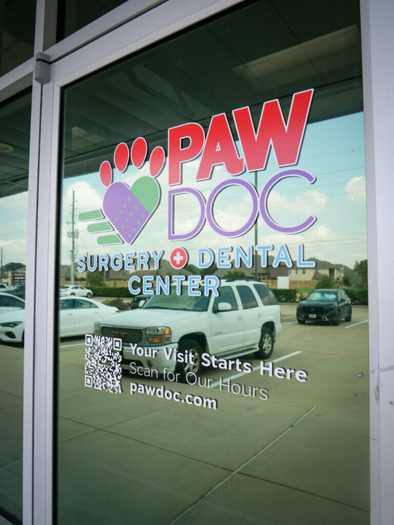 PawDoc Surgery + Dental Center Front Door